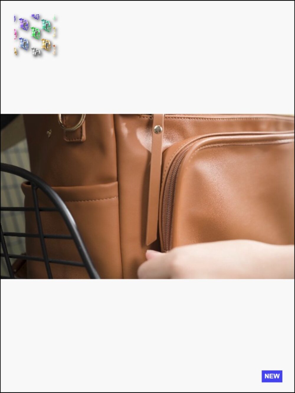 15.6" Laptop Tote Briefcase Work Bag Convertible Backpack Shoulder Leather - Picture 7 of 7